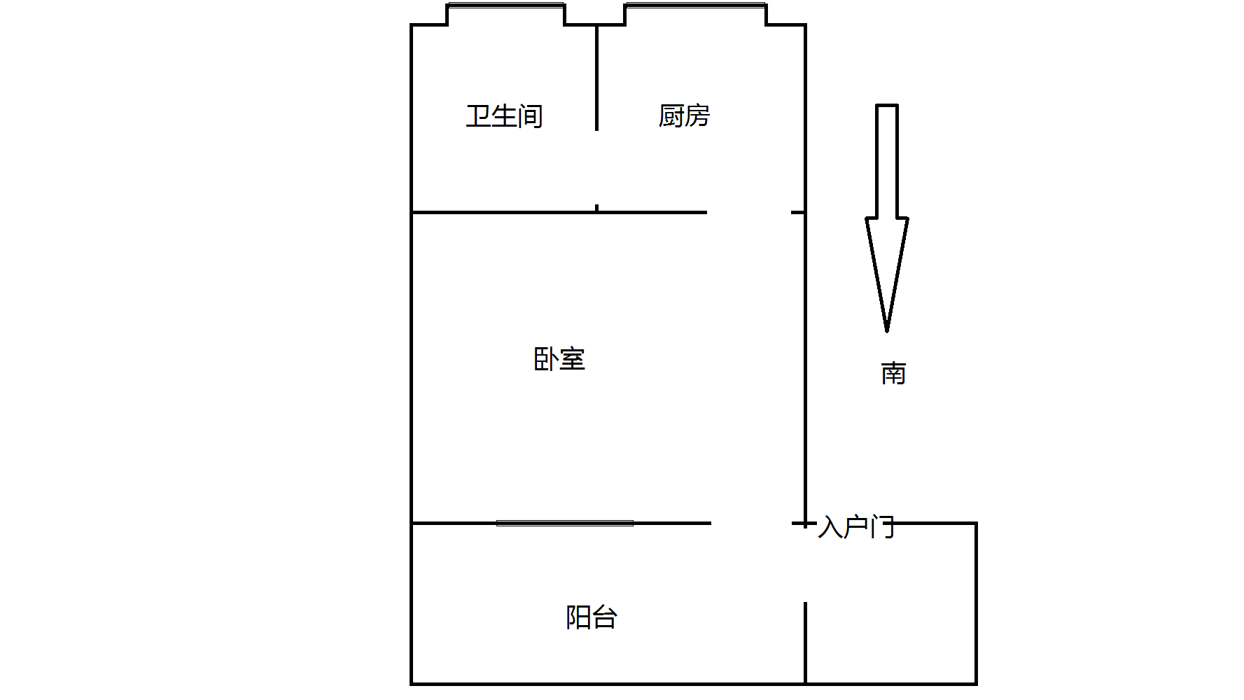 跃龙路76号 1室0厅1卫 25.05m²