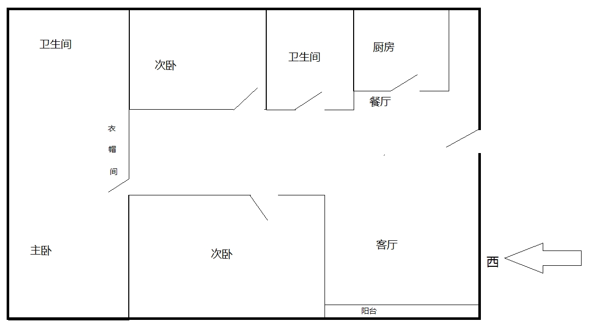 中南世纪花城二期 3室2厅2卫 128m&sup2;