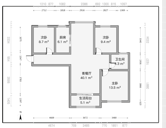 南通橡树湾 3室2厅2卫 122m&sup2;