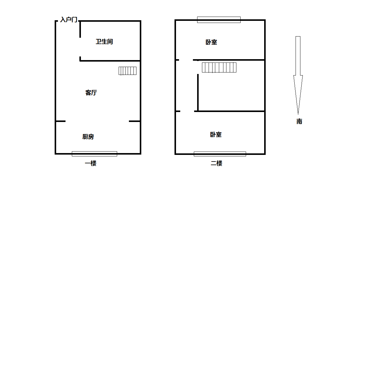 宏景大厦 2室1厅1卫 56.3m²