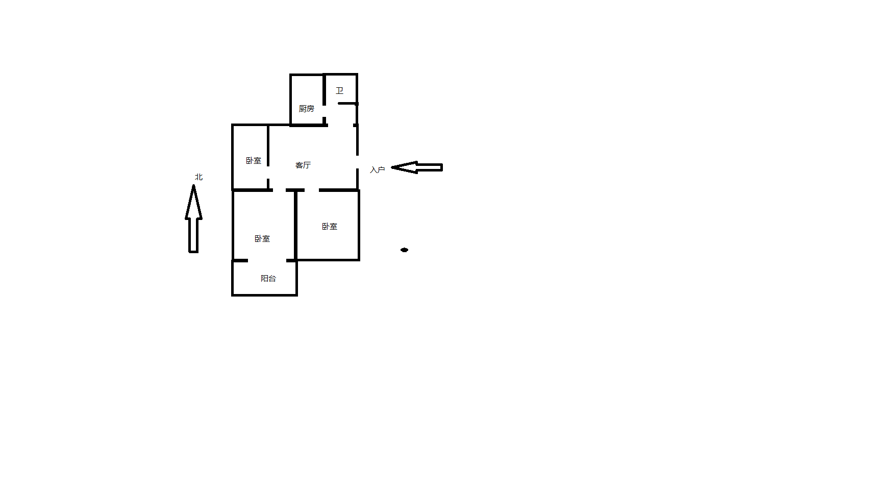 城港新村 3室1厅1卫 73.6m²