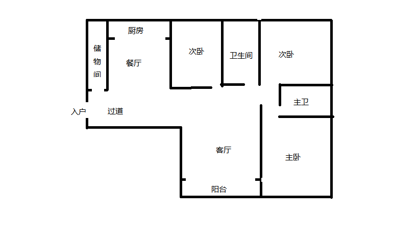 华强城 3室2厅2卫 126m&sup2;