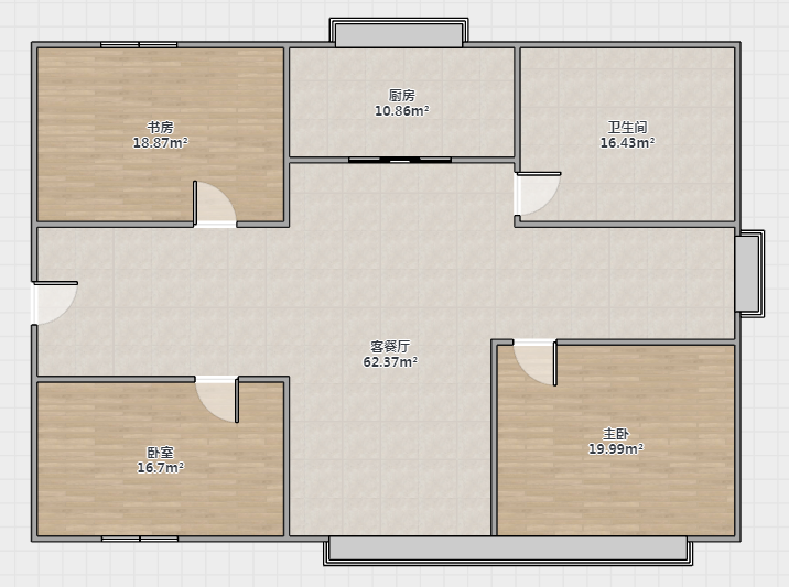 天都花苑 3室2厅1卫 135m²