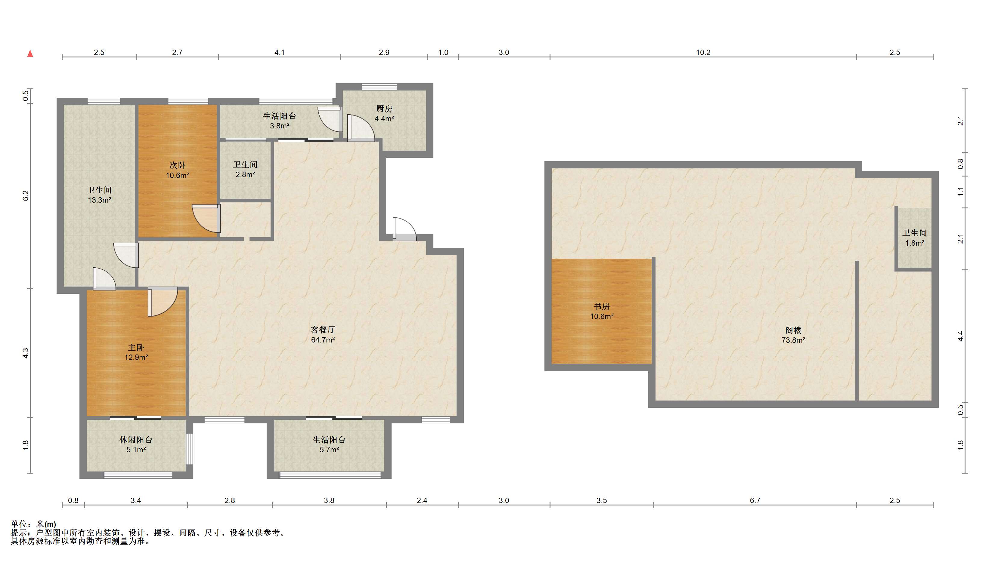 南通壹城水清木华 4室2厅2卫 244m&sup2;