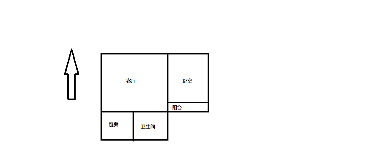 王府大厦 2室1厅1卫 83m&sup2;