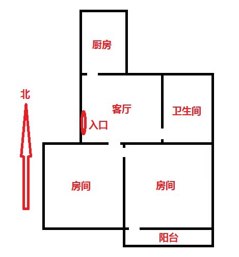 新桥北村 2室1厅1卫 62m&sup2;