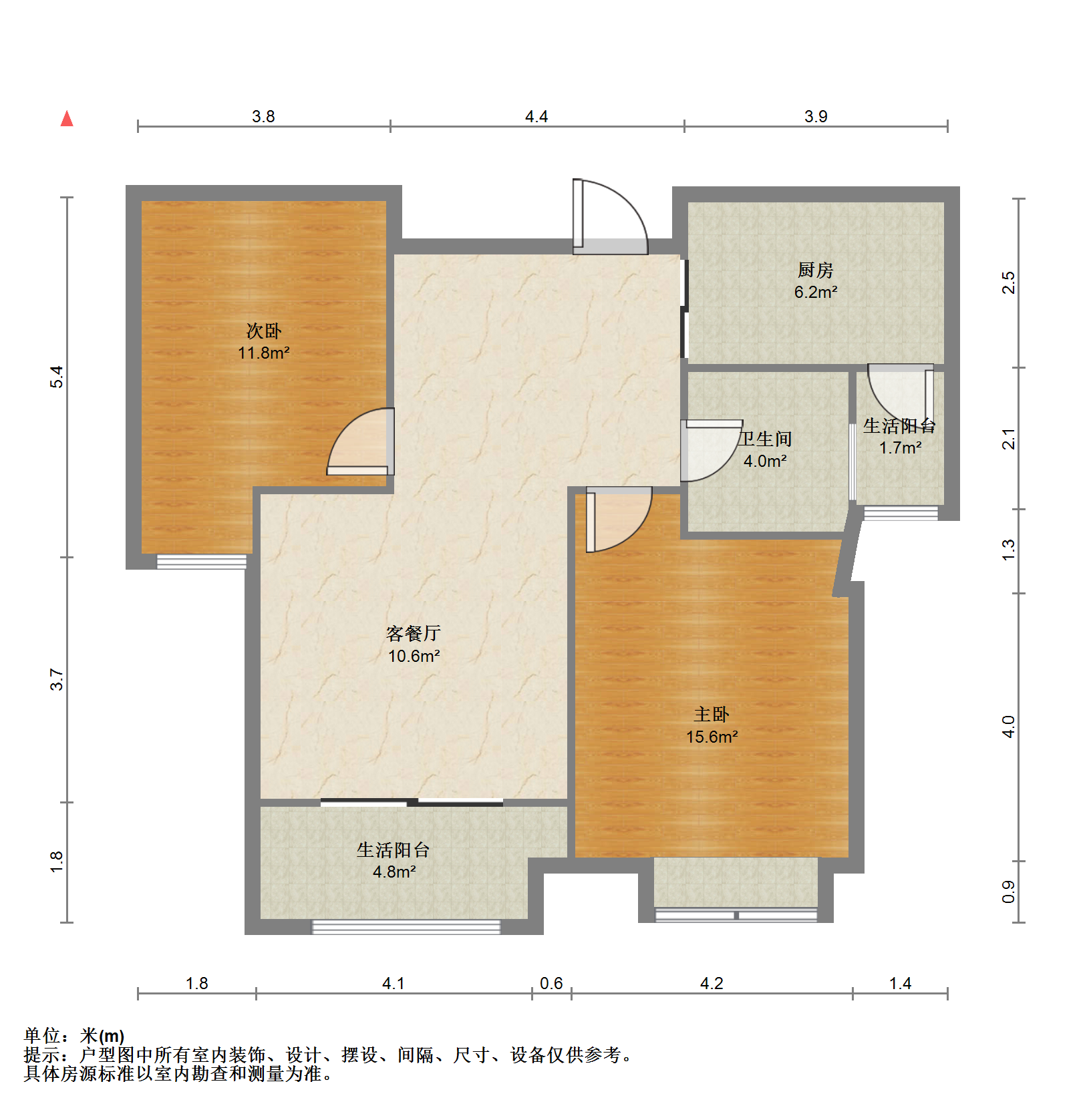 弘阳上城 2室1厅1卫 91.63m&sup2;