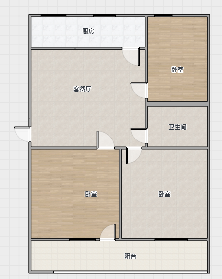 花行桥新村 2室1厅1卫 87m&sup2;