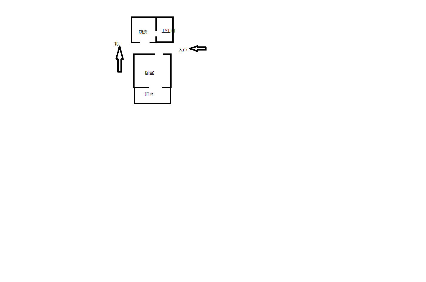解放新村 1室1厅1卫 34m&sup2;