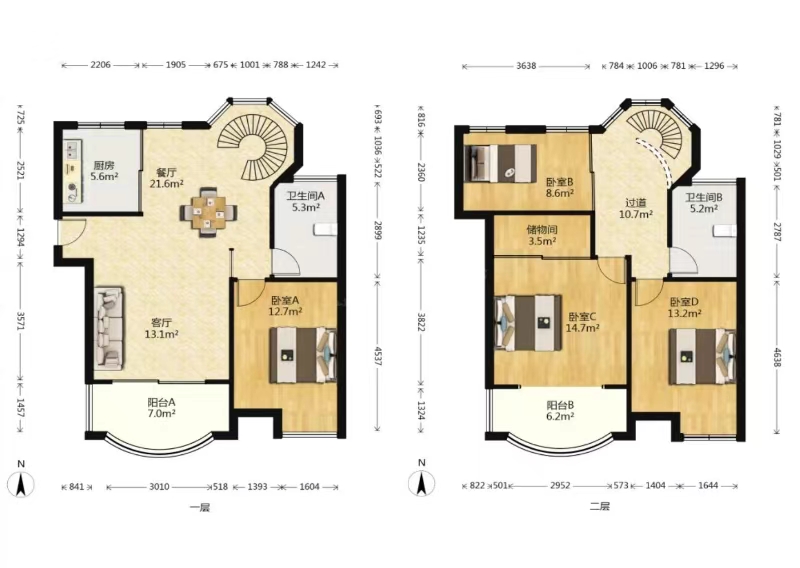 意邦绿墅湾 4室2厅2卫 142.56m&sup2;
