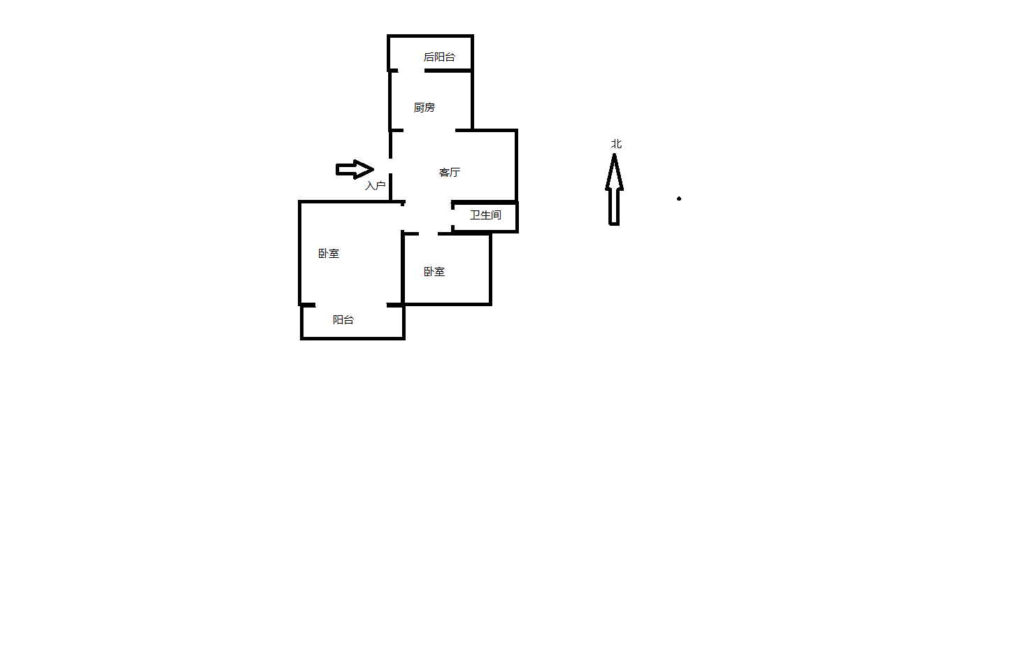 山芝庄新苑 2室1厅1卫 83.00m&sup2;