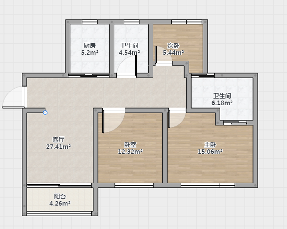 源兴花苑南区 3室2厅2卫 145m&sup2;