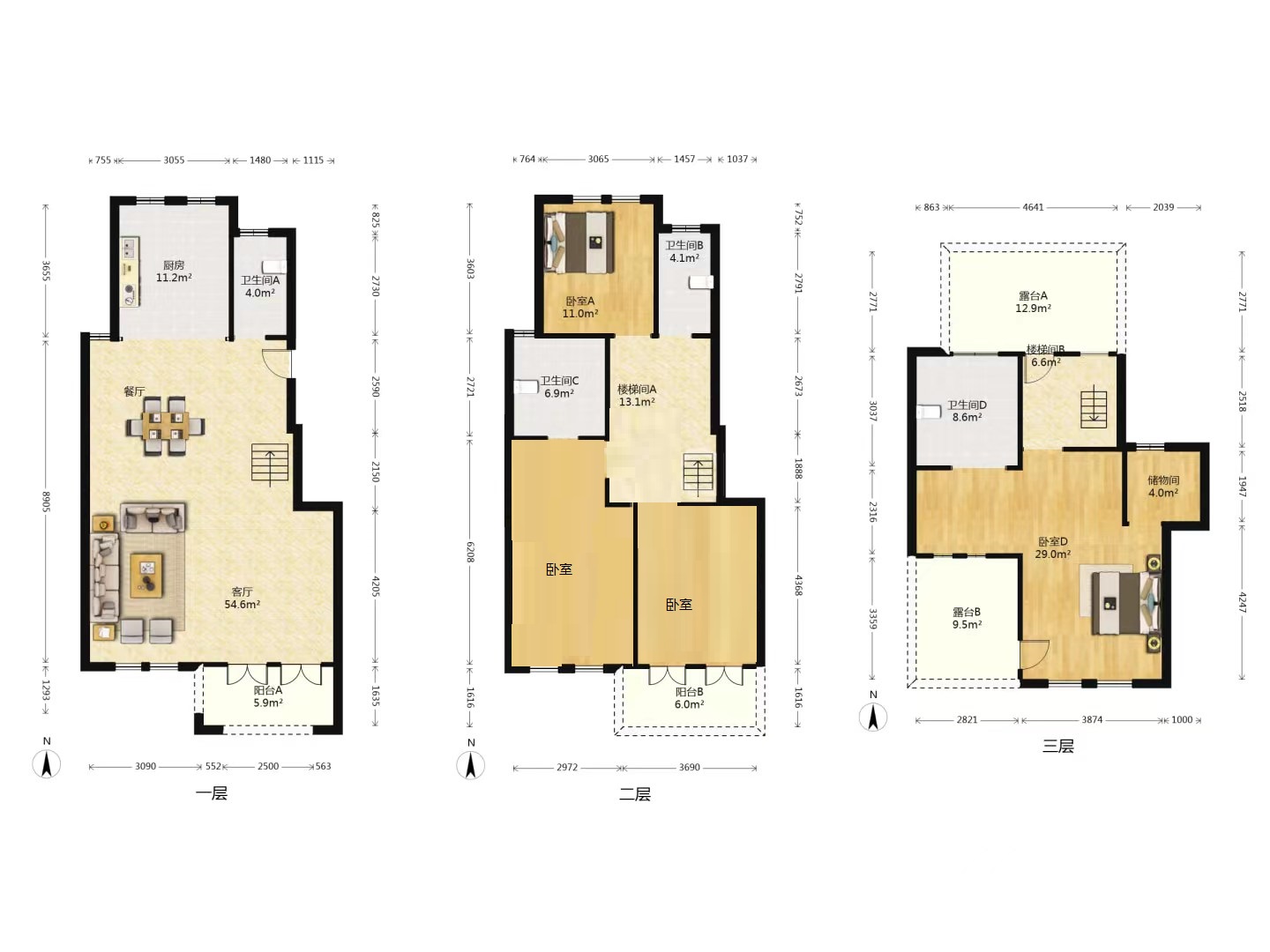 山水壹号 4室2厅3卫 240.93m²