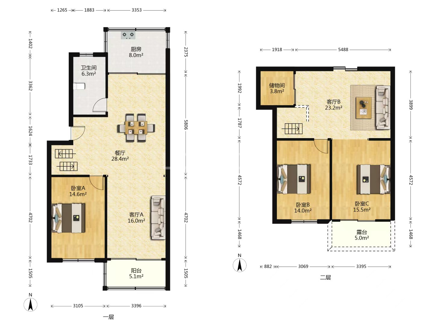 怡园新邸 3室2厅2卫 164m&sup2;
