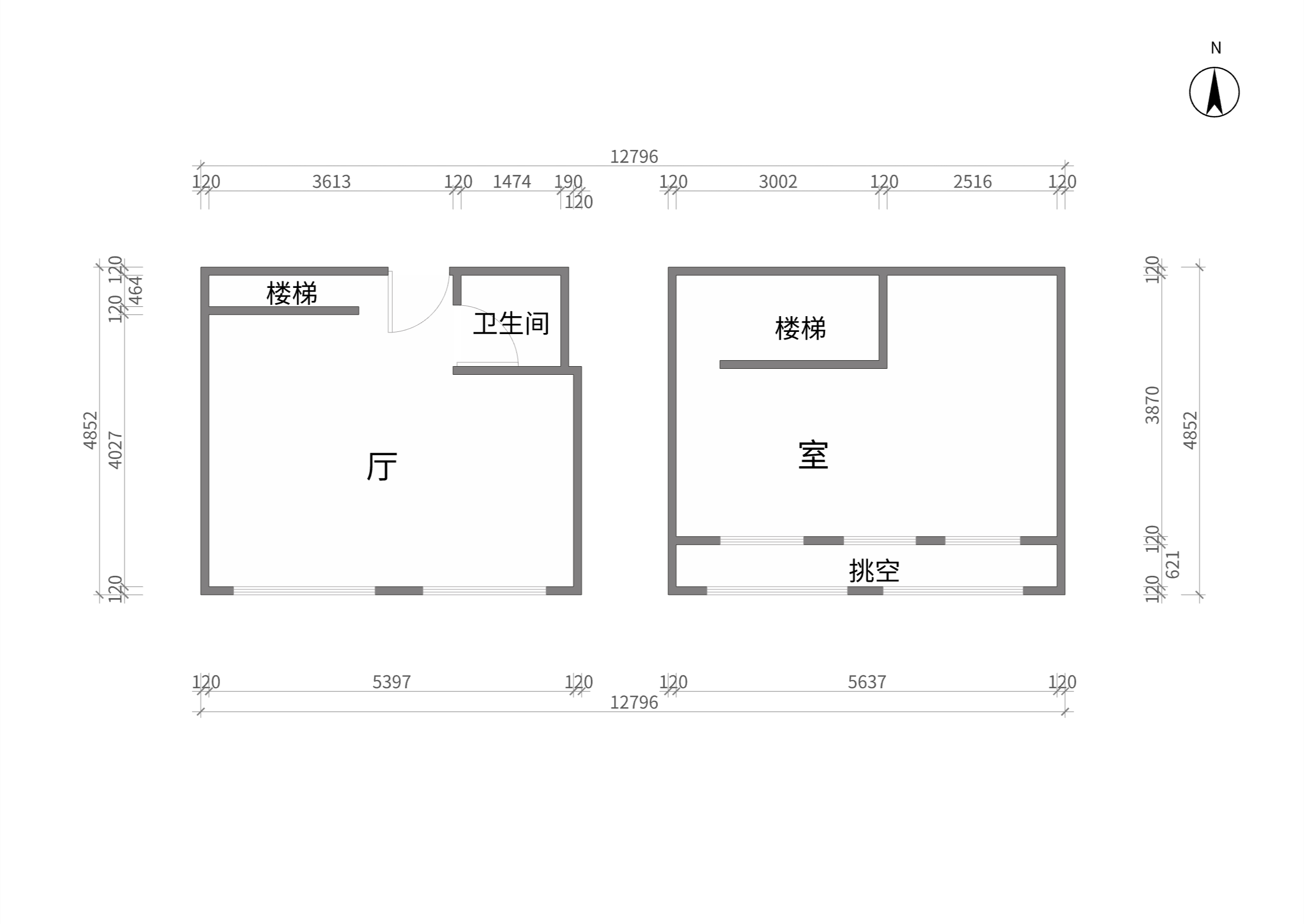 中南世纪城北区 1室1厅1卫 69.00m&sup2;