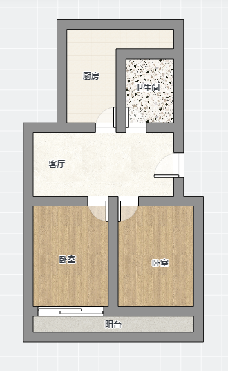 北濠桥东村 2室1厅1卫 80m&sup2;