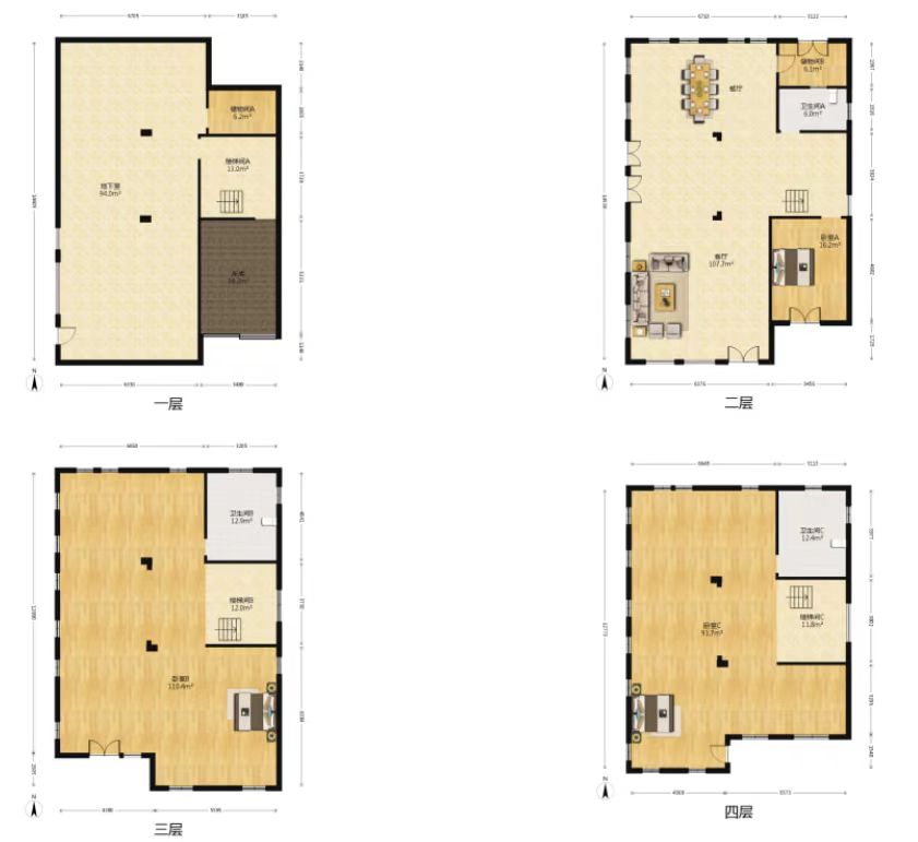 顺发御园 5室2厅3卫 371m&sup2;