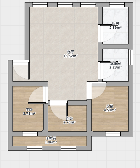紫东花苑 3室2厅1卫 109m&sup2;