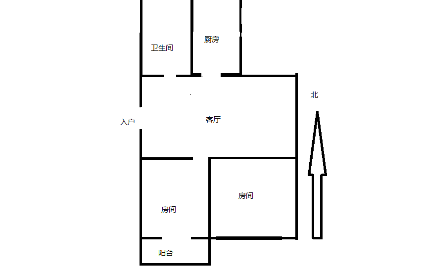将军一园 2室1厅1卫 65m&sup2;