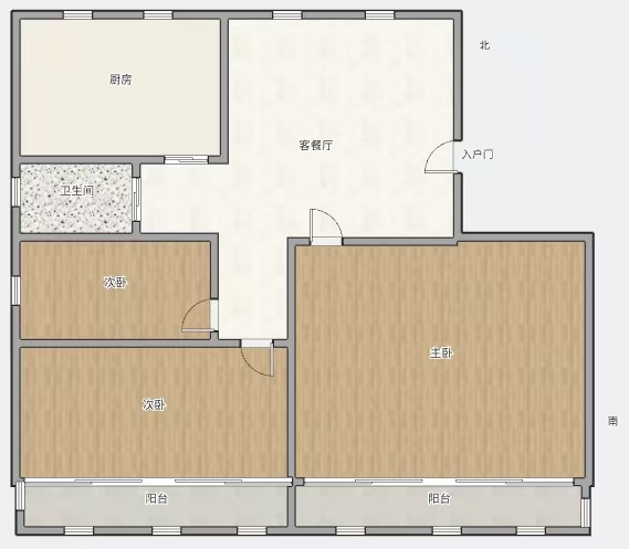 南园路18号大院 3室1厅1卫 99m²