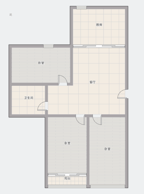 郭里园 3室1厅1卫 97.7m&sup2;
