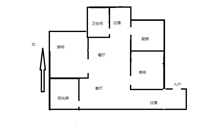 跃龙路76号 2室1厅1卫 65m&sup2;