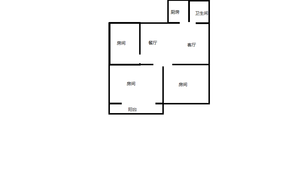 万象北园 3室2厅1卫 71.67m²
