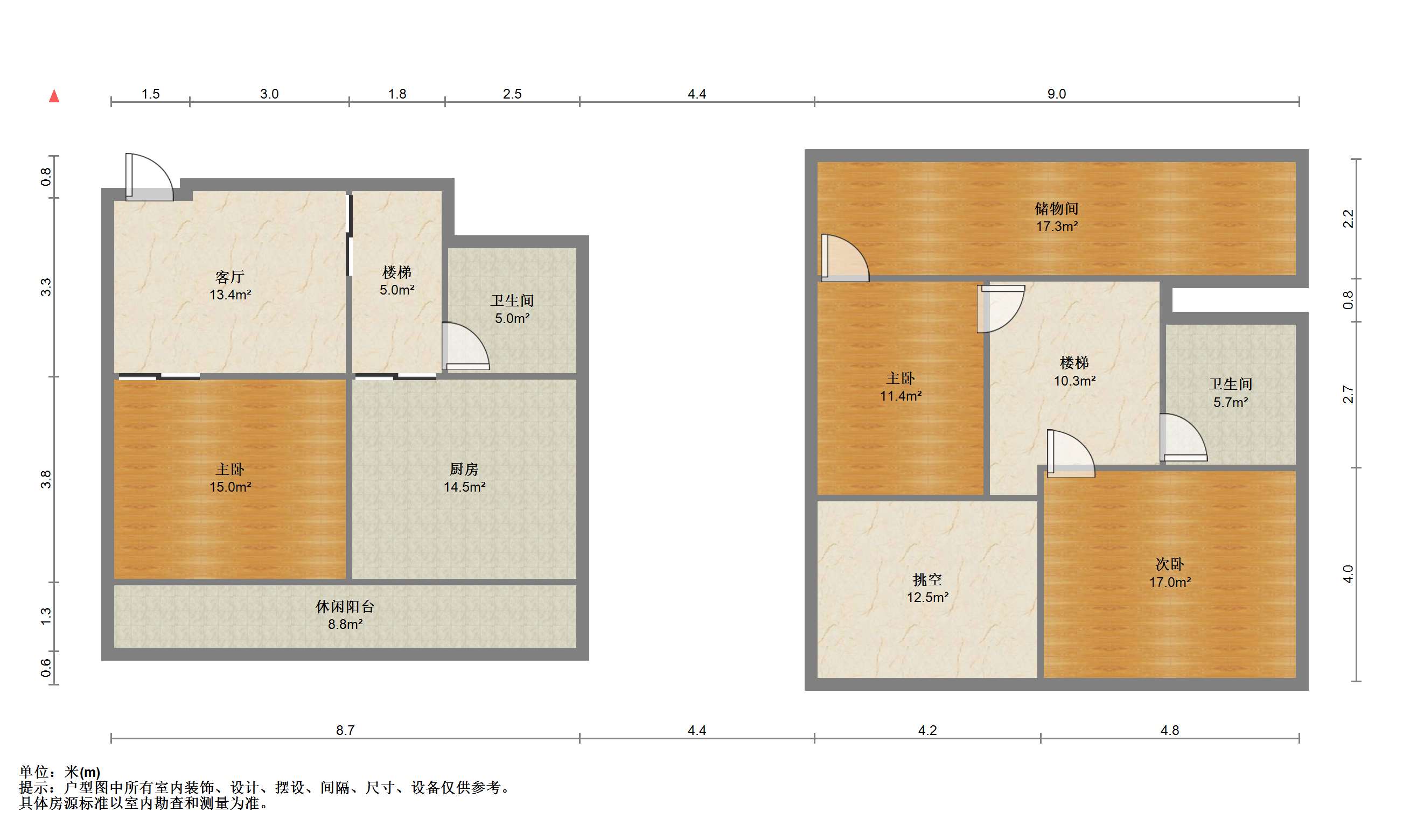 金海岸国际广场 1室1厅1卫 45m&sup2;