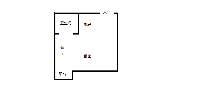 中房海梦城 1室1厅1卫 31m&sup2;