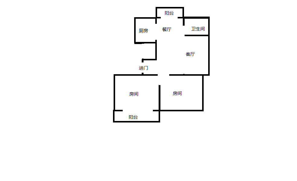 红星嘉苑 2室2厅1卫 92m&sup2;