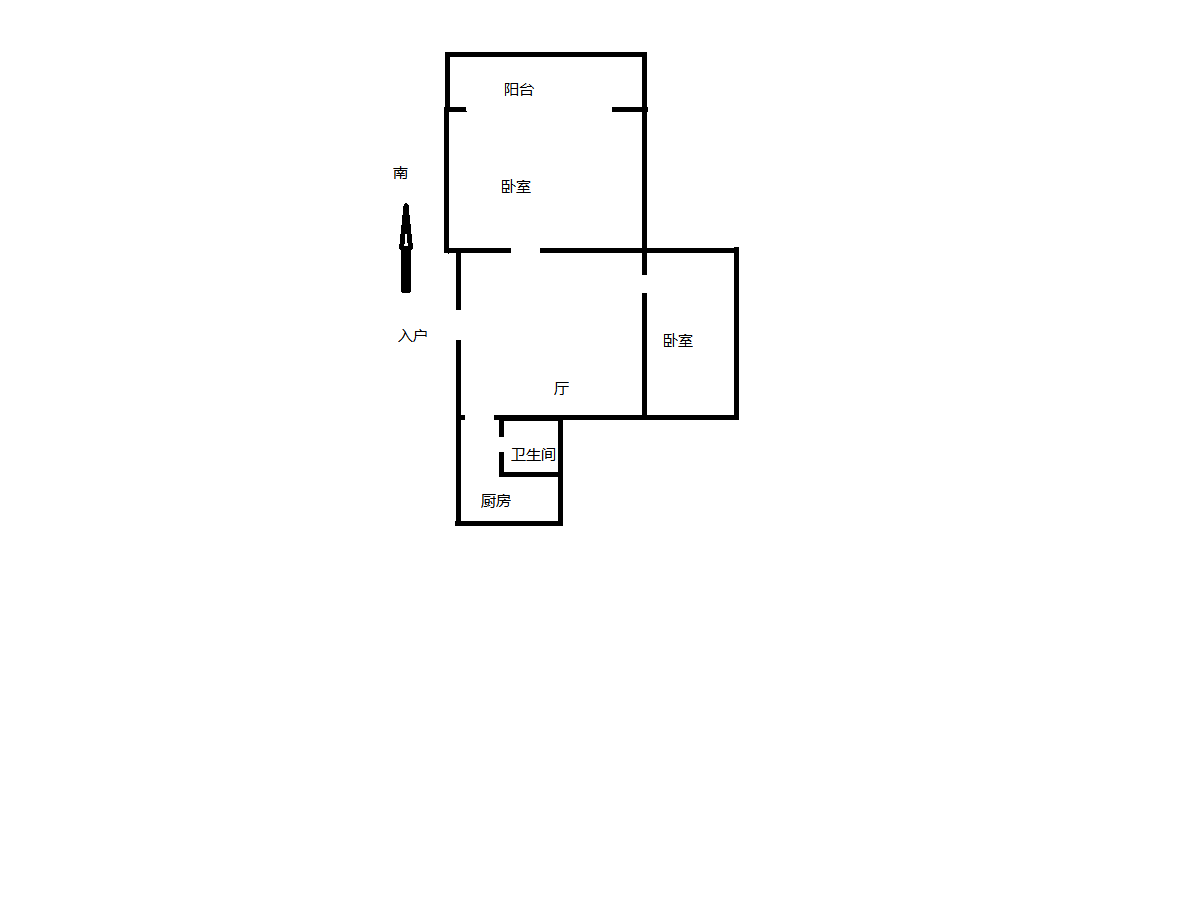 光明南村 2室1厅1卫 65m&sup2;