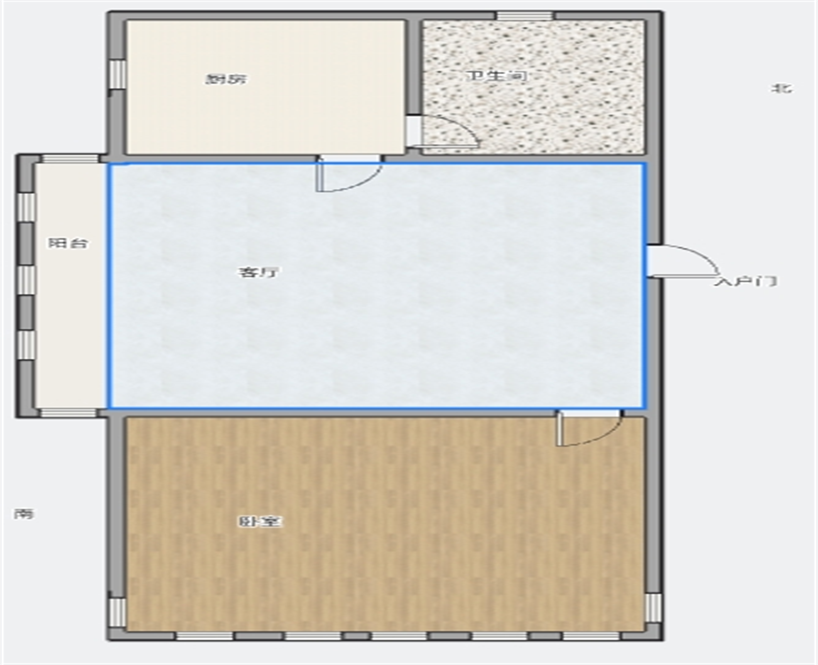 学田苑 1室1厅1卫 49m&sup2;