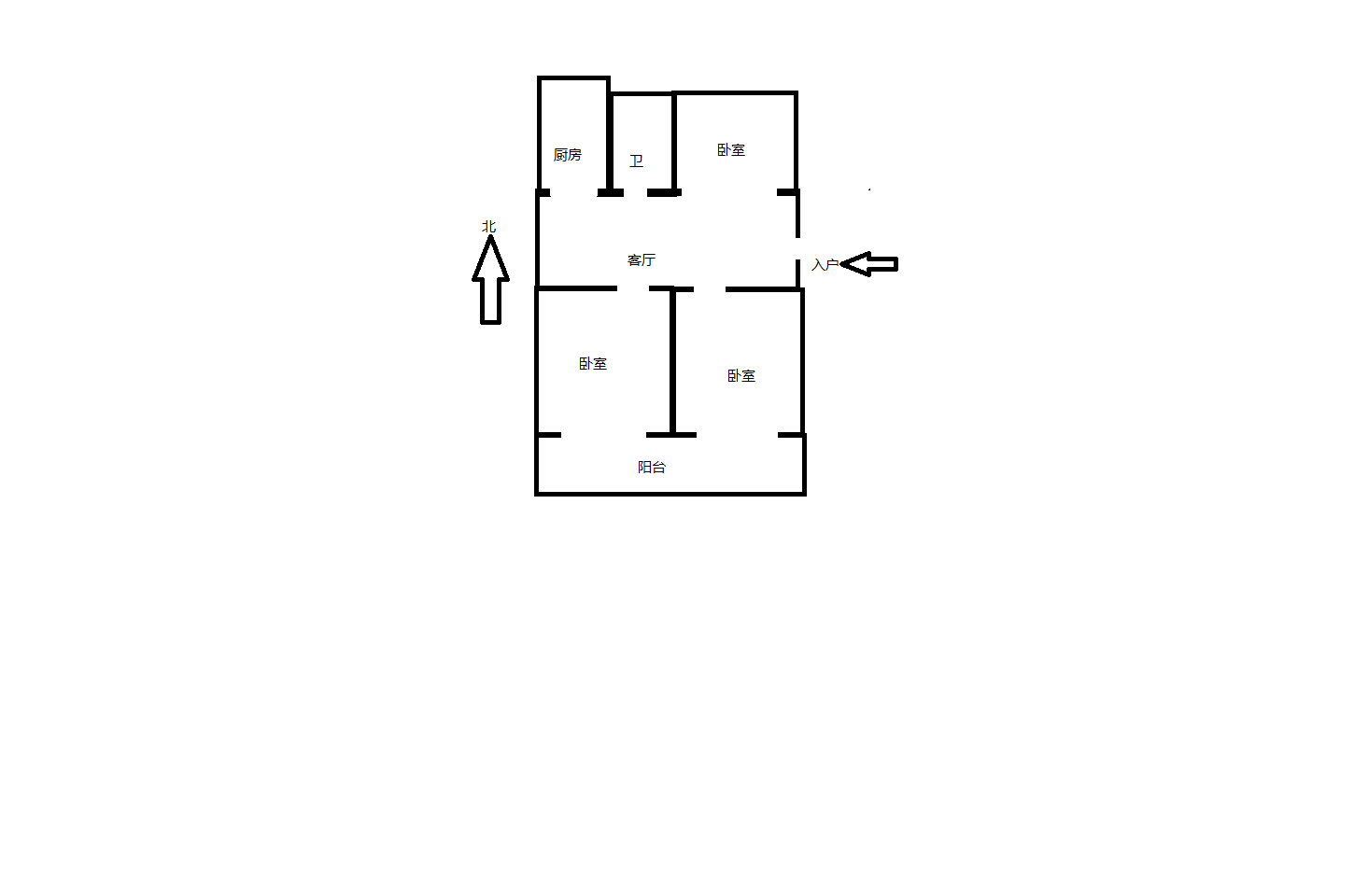 朝晖花园 3室1厅1卫 98m&sup2;
