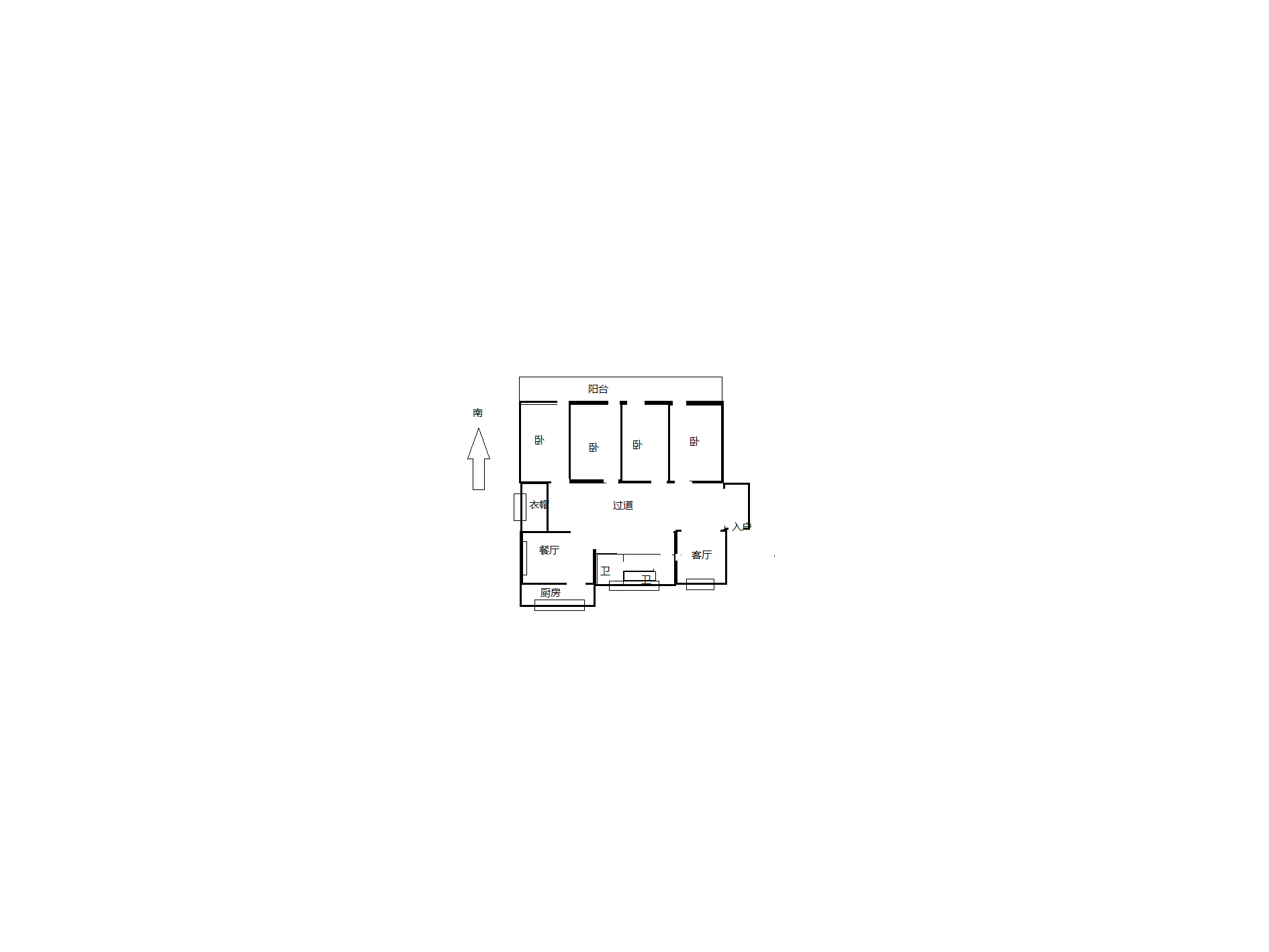 城南绿苑 4室2厅2卫 165m&sup2;