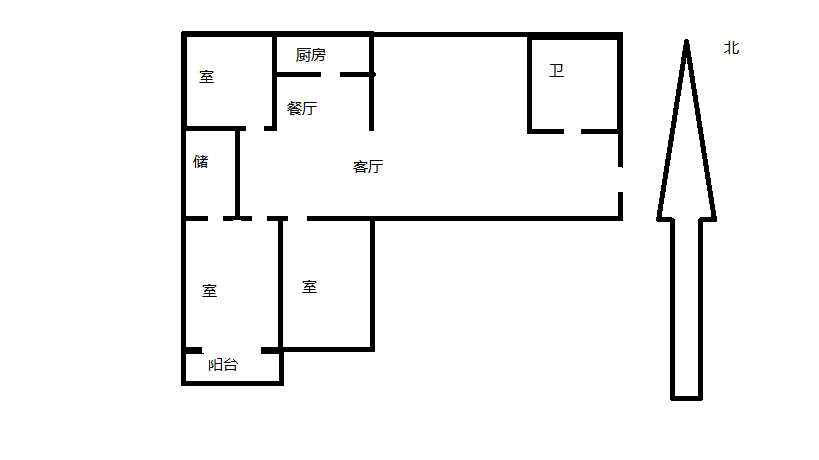 城北家园 3室2厅1卫 119m&sup2;