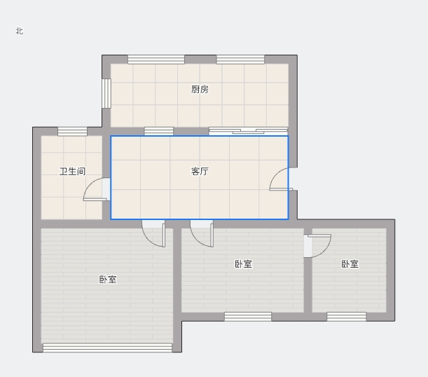 望江楼小区 3室1厅1卫 83.81m&sup2;