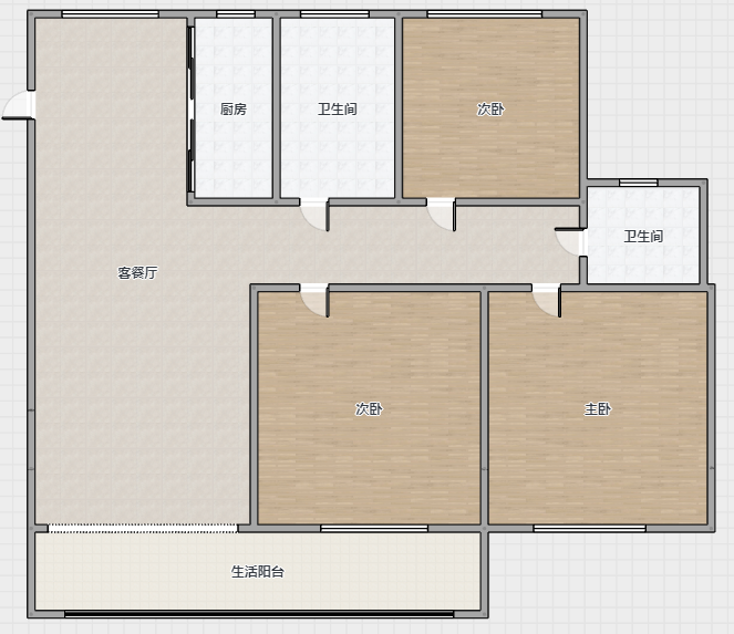 果园南苑 3室2厅2卫 130m&sup2;