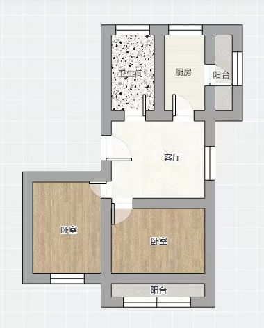 光明东村一期 2室1厅1卫 63m&sup2;