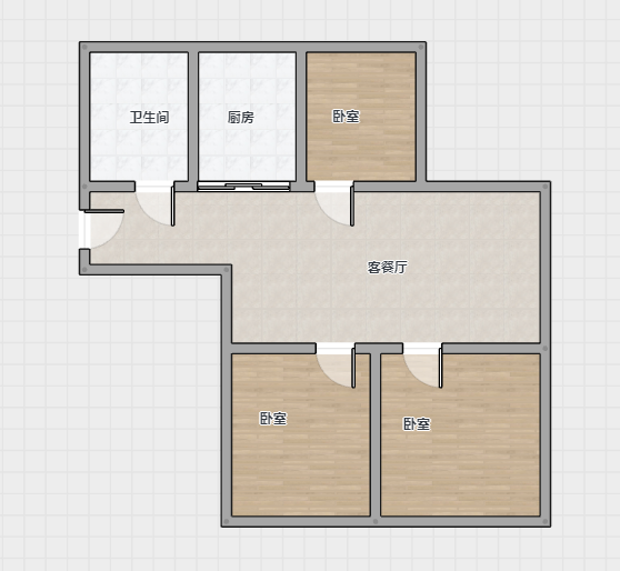 天晖苑 3室2厅1卫 105m²