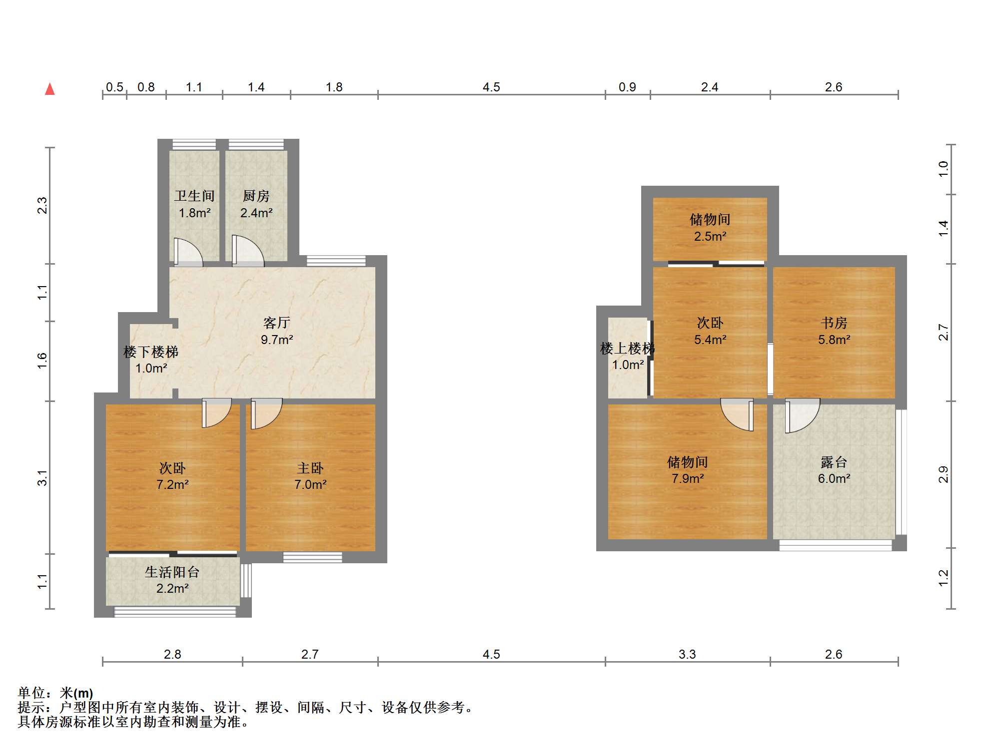 森大蒂花苑南区 3室1厅1卫 68m&sup2;