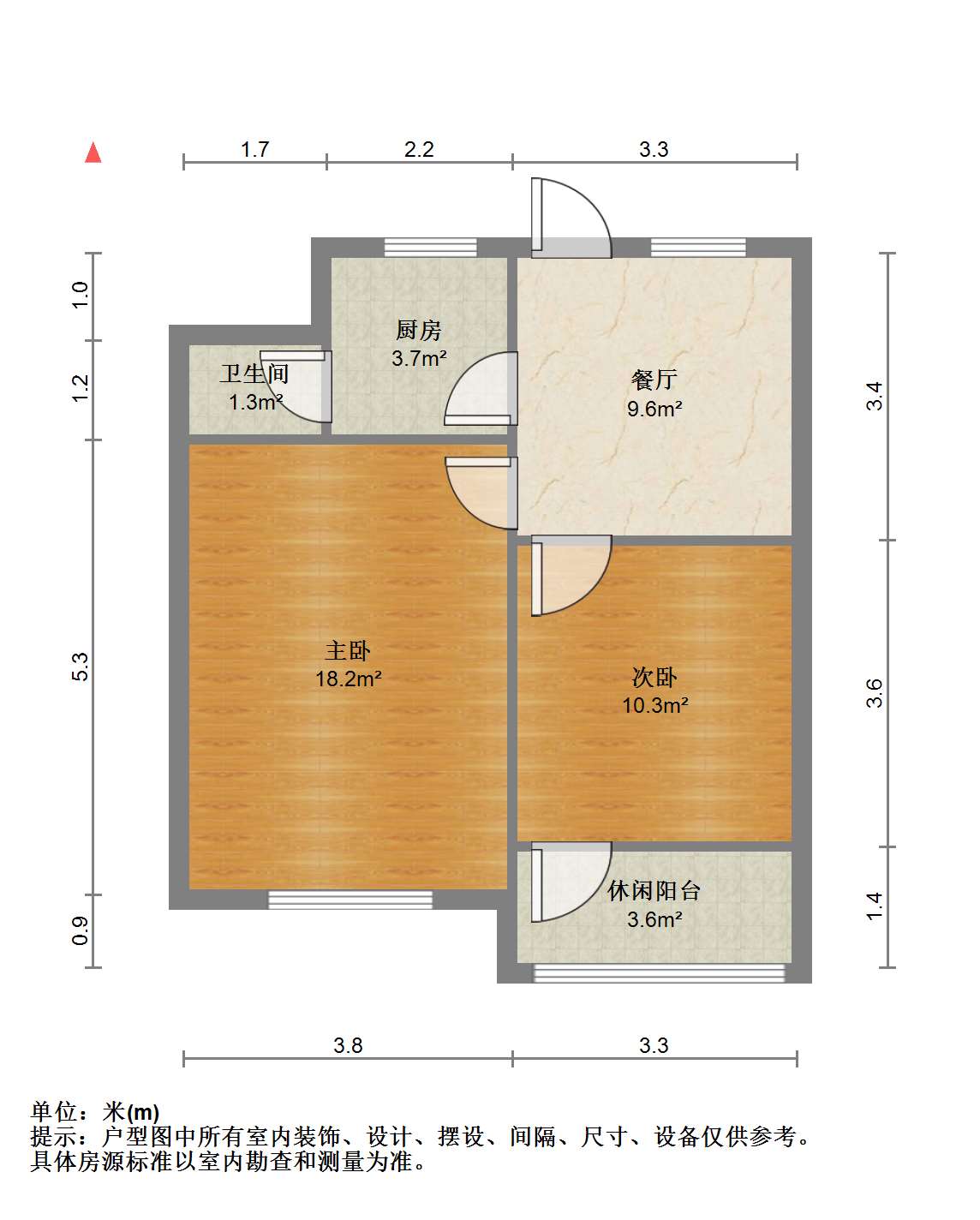 青年路新村 2室1厅1卫 53.53m&sup2;