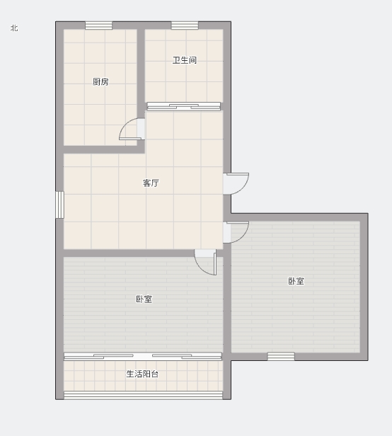 新桥北村 2室1厅1卫 64m&sup2;