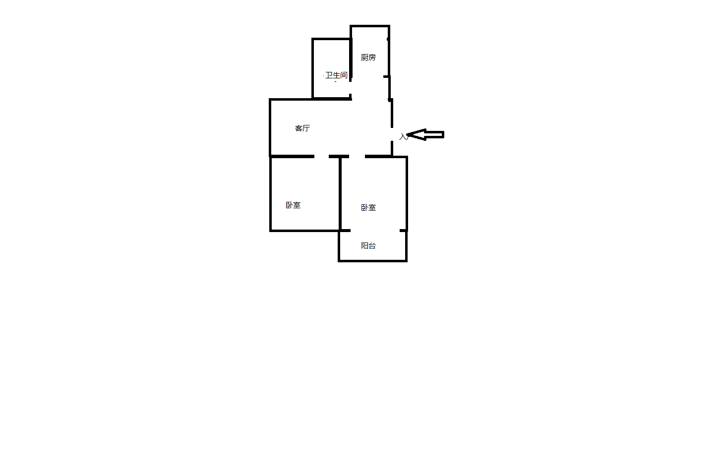 外滩北苑 2室1厅1卫 76.04m&sup2;