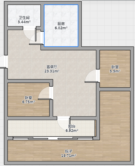 濠东路51号小区 3室1厅1卫 95m²