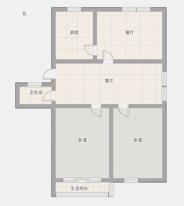 濠东路51号小区 2室2厅1卫 94.6m&sup2;