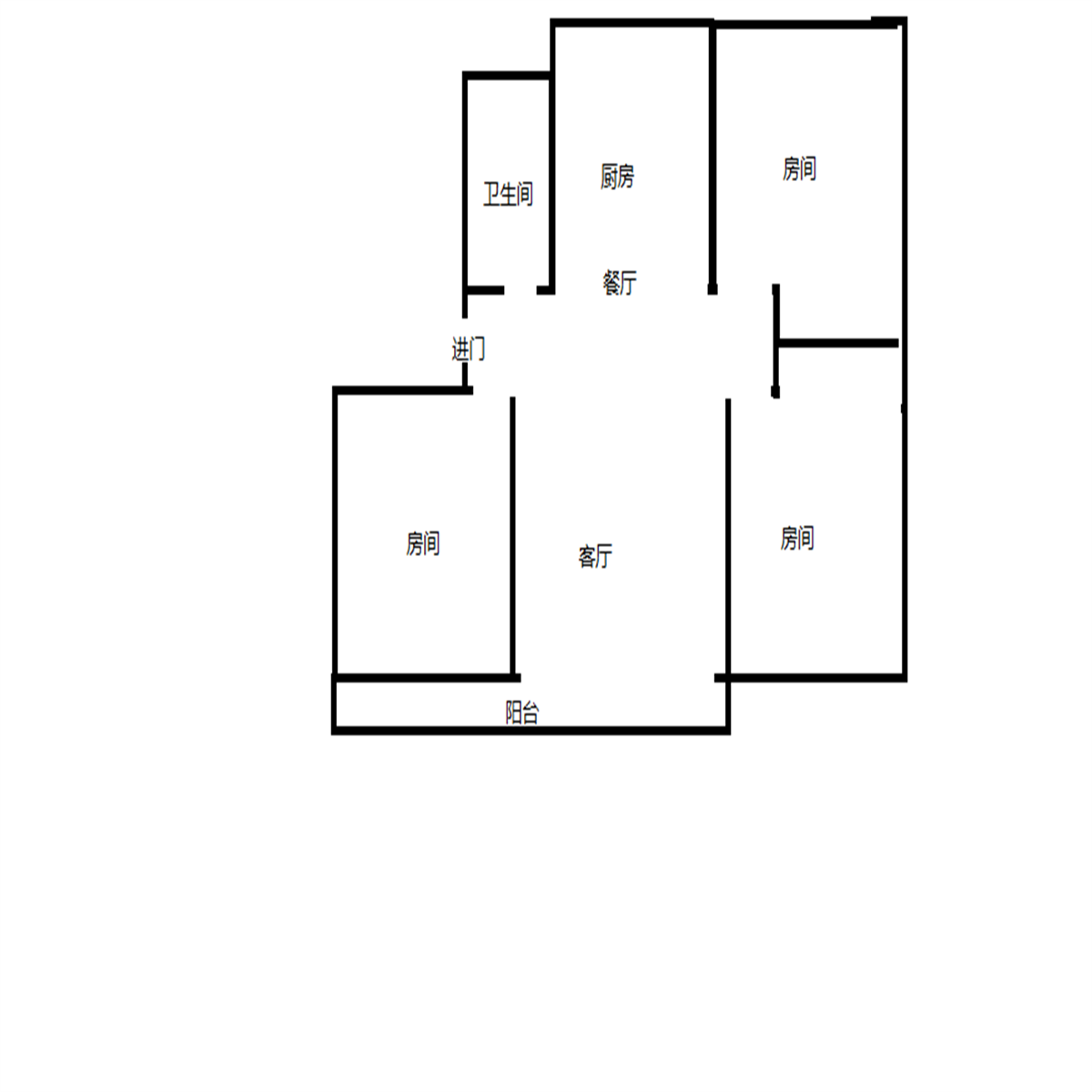 城南小苑 3室2厅1卫 131.7m&sup2;