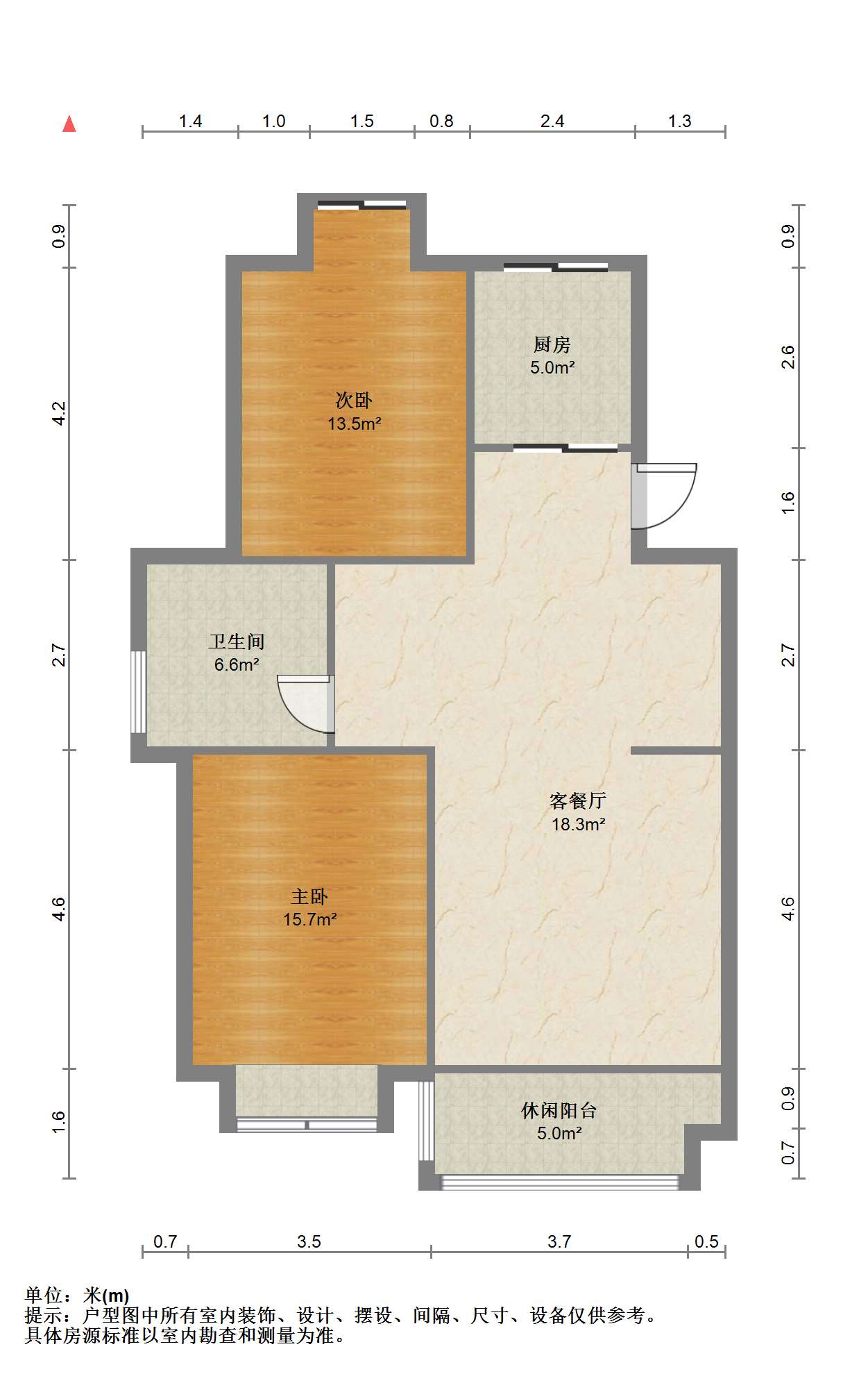 天虹苑 3室2厅1卫 97.6m&sup2;