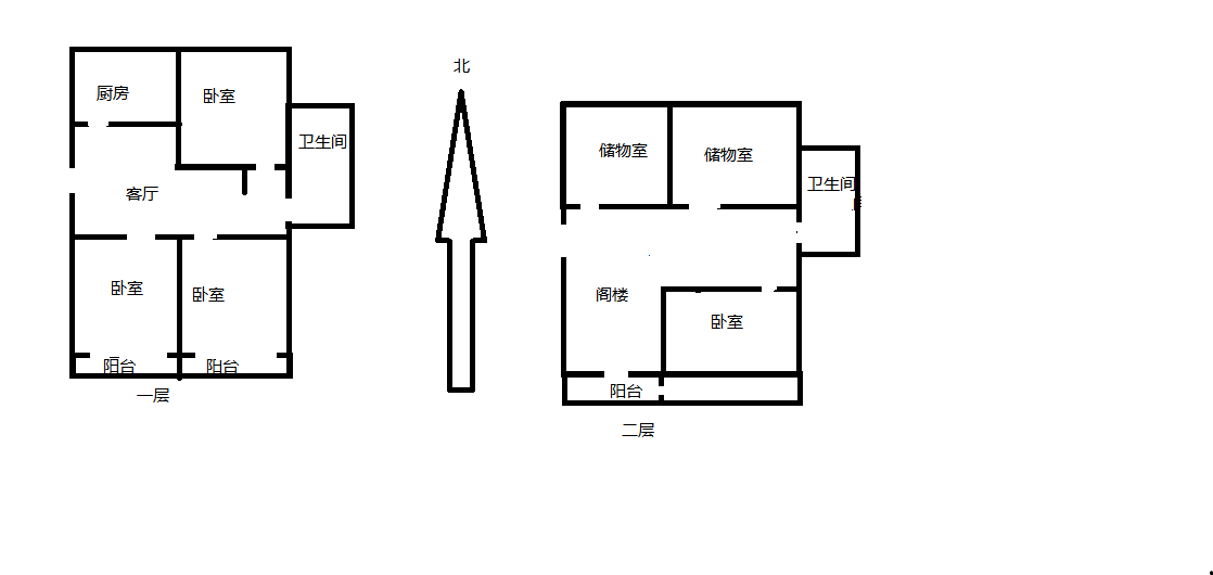郭里园 3室1厅1卫 102m&sup2;