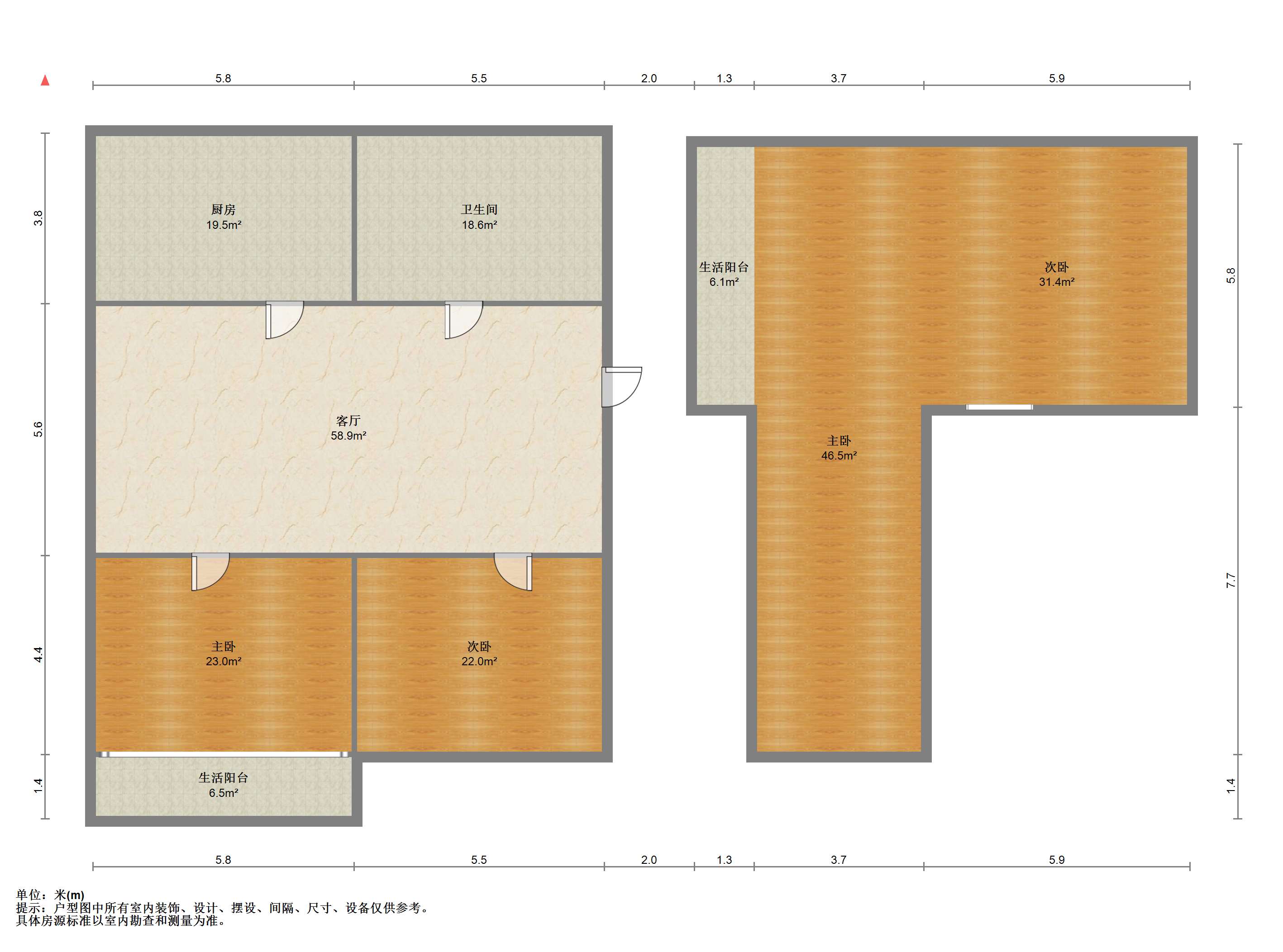 十里花苑 4室2厅1卫 159.86m&sup2;