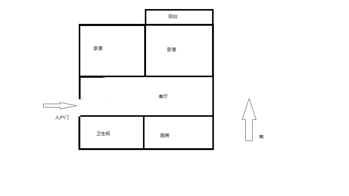 易家桥新村 2室1厅1卫 71m&sup2;